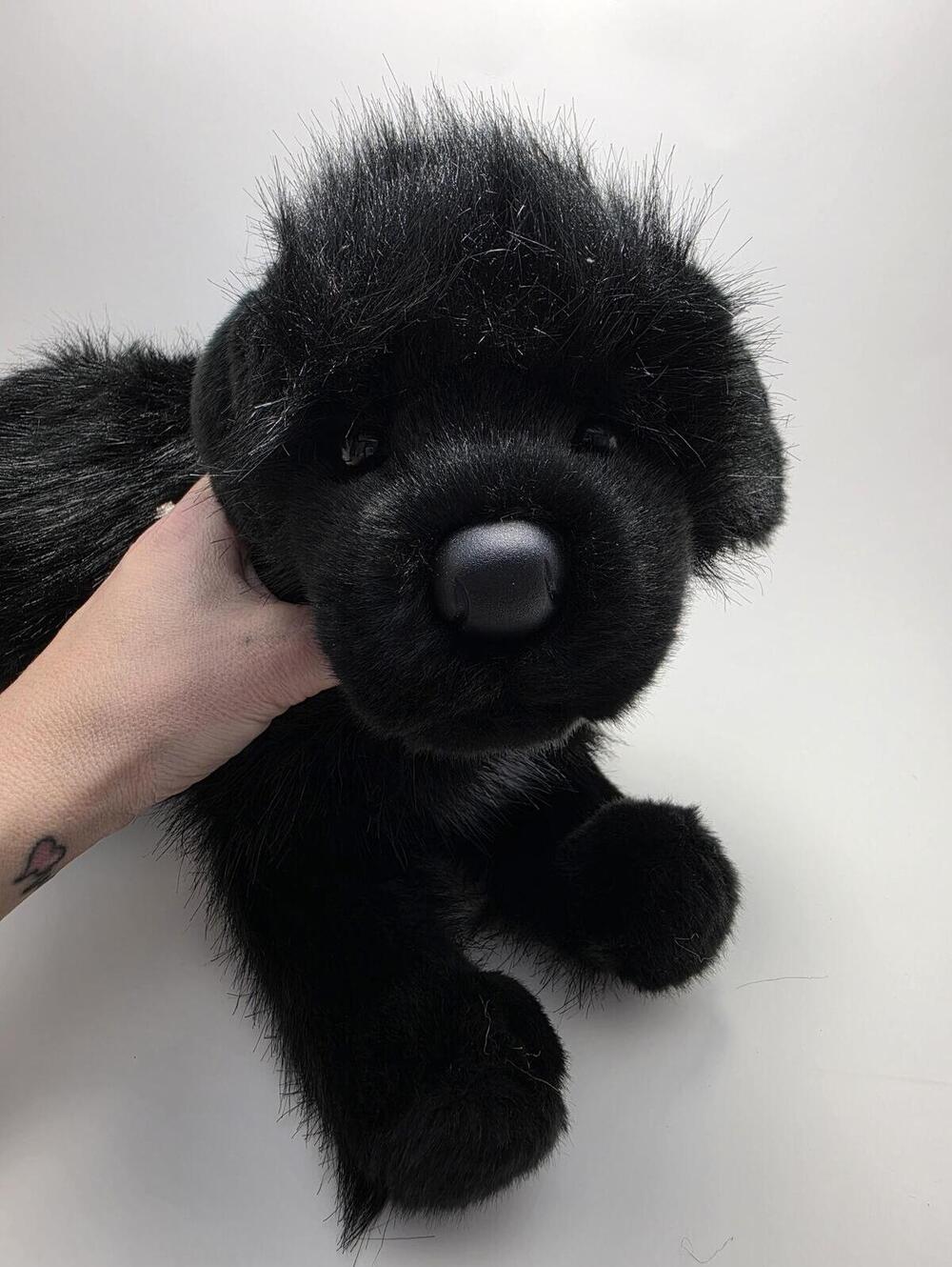 Douglas Cuddle Toys St John Newfoundland Plush Dog Rare Retired (14 inch)